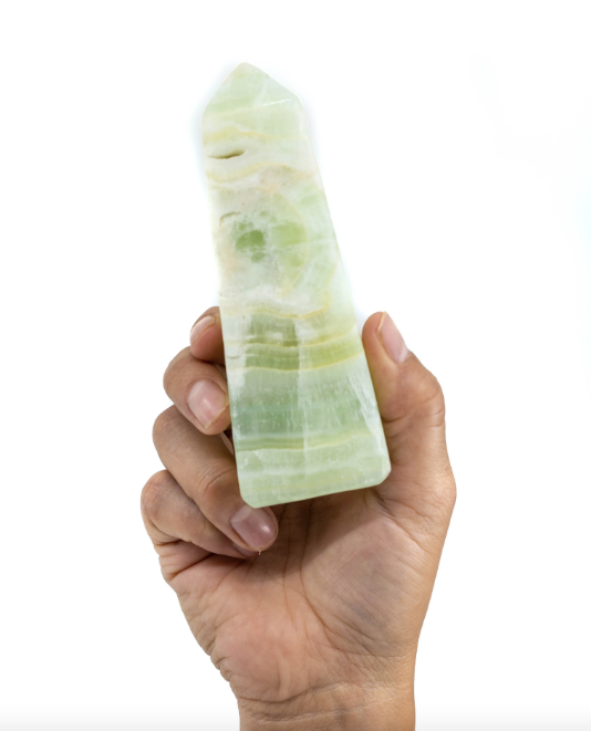 Pistachio Calcite Obelisk