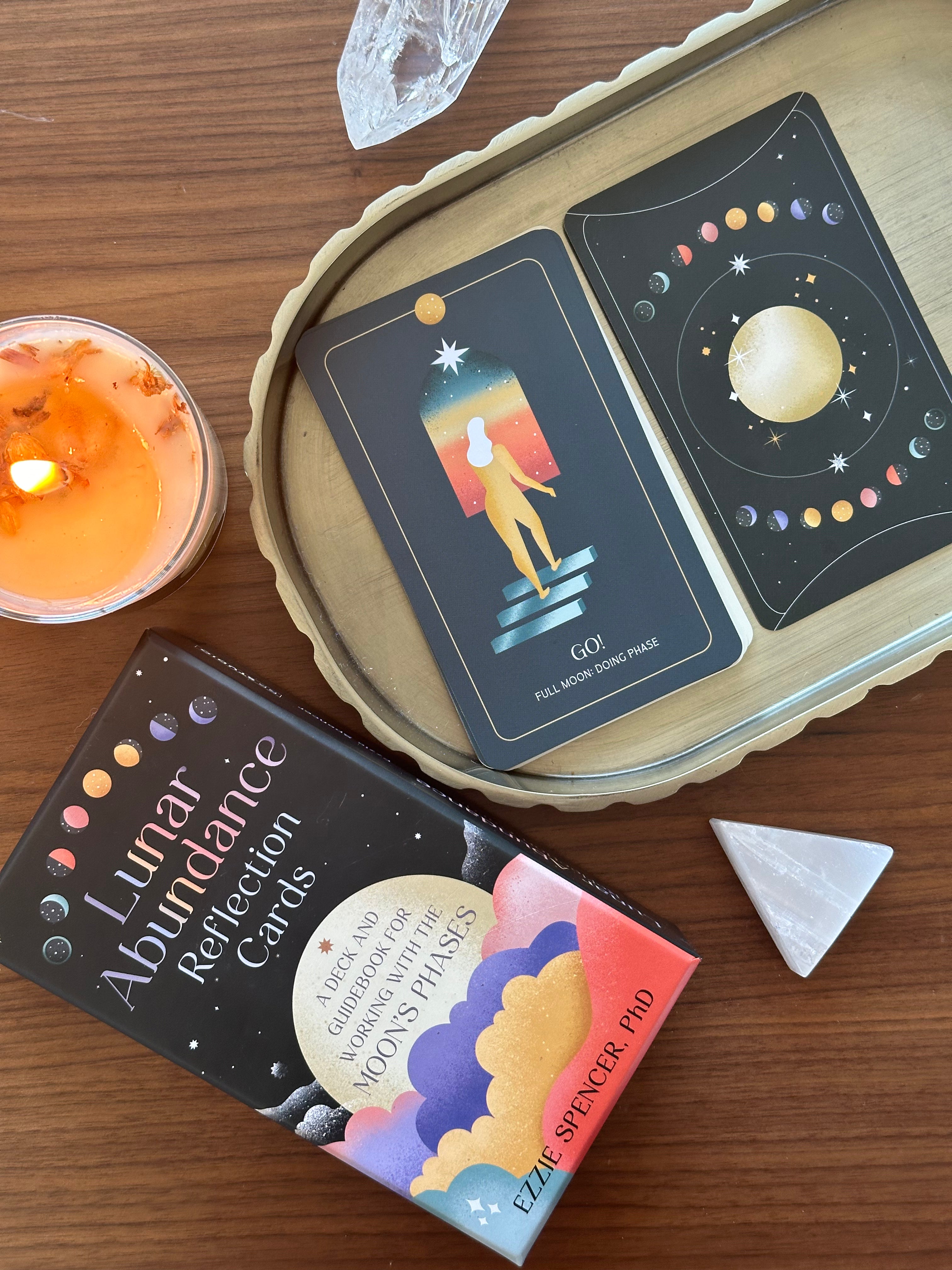 Lunar Abundance Reflection Cards