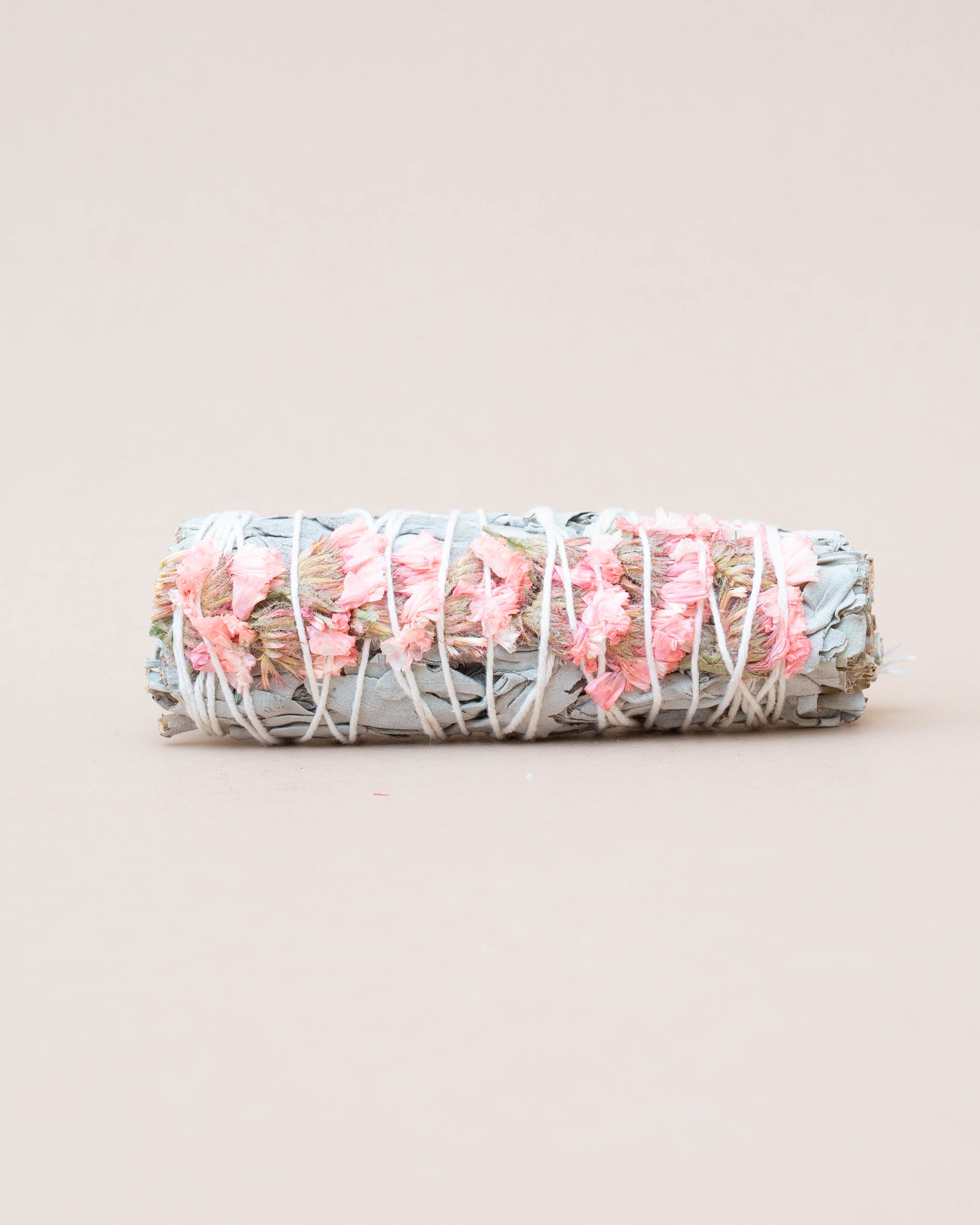 Pink Floral White Sage Bundle