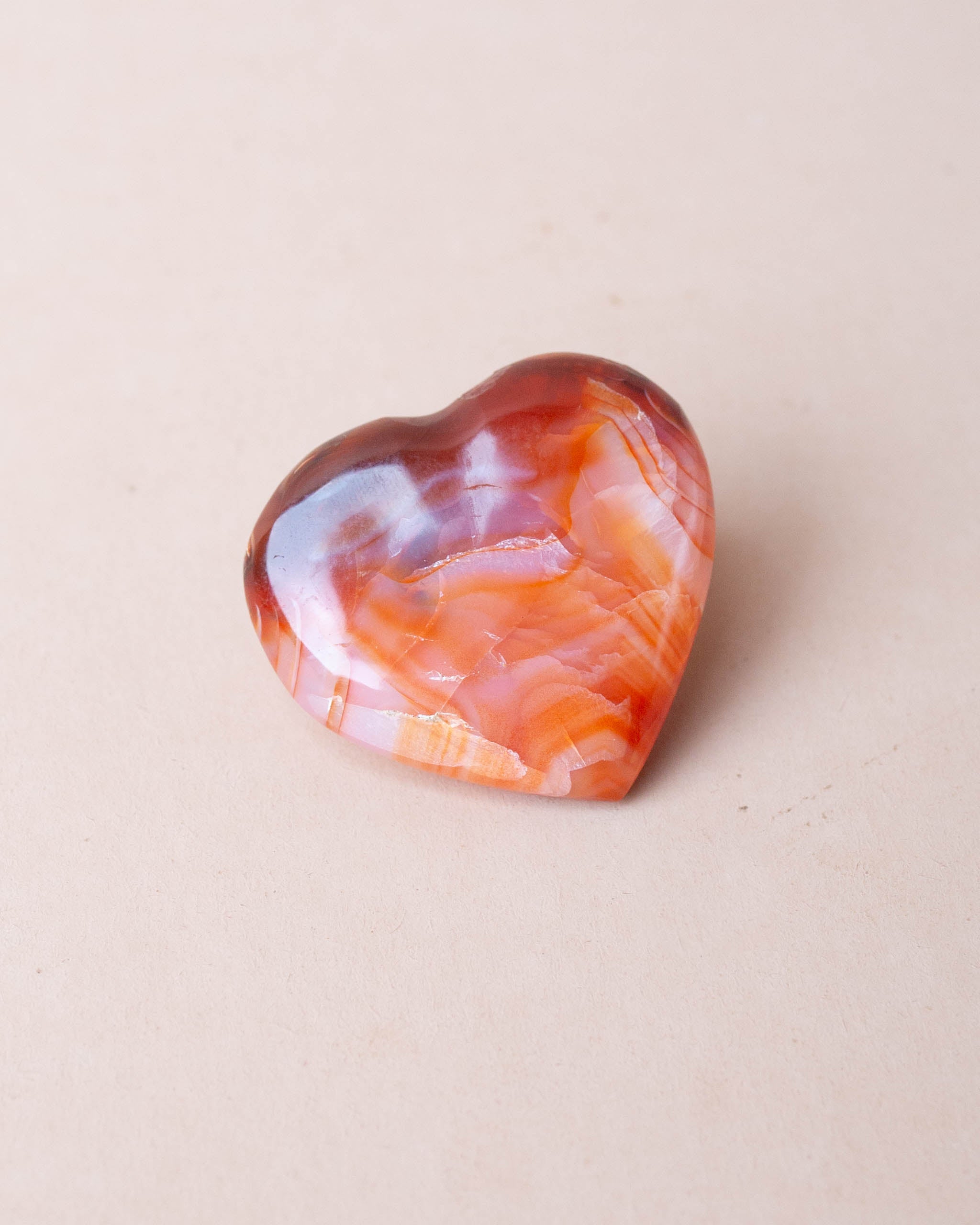Tumbled Carnelian Heart