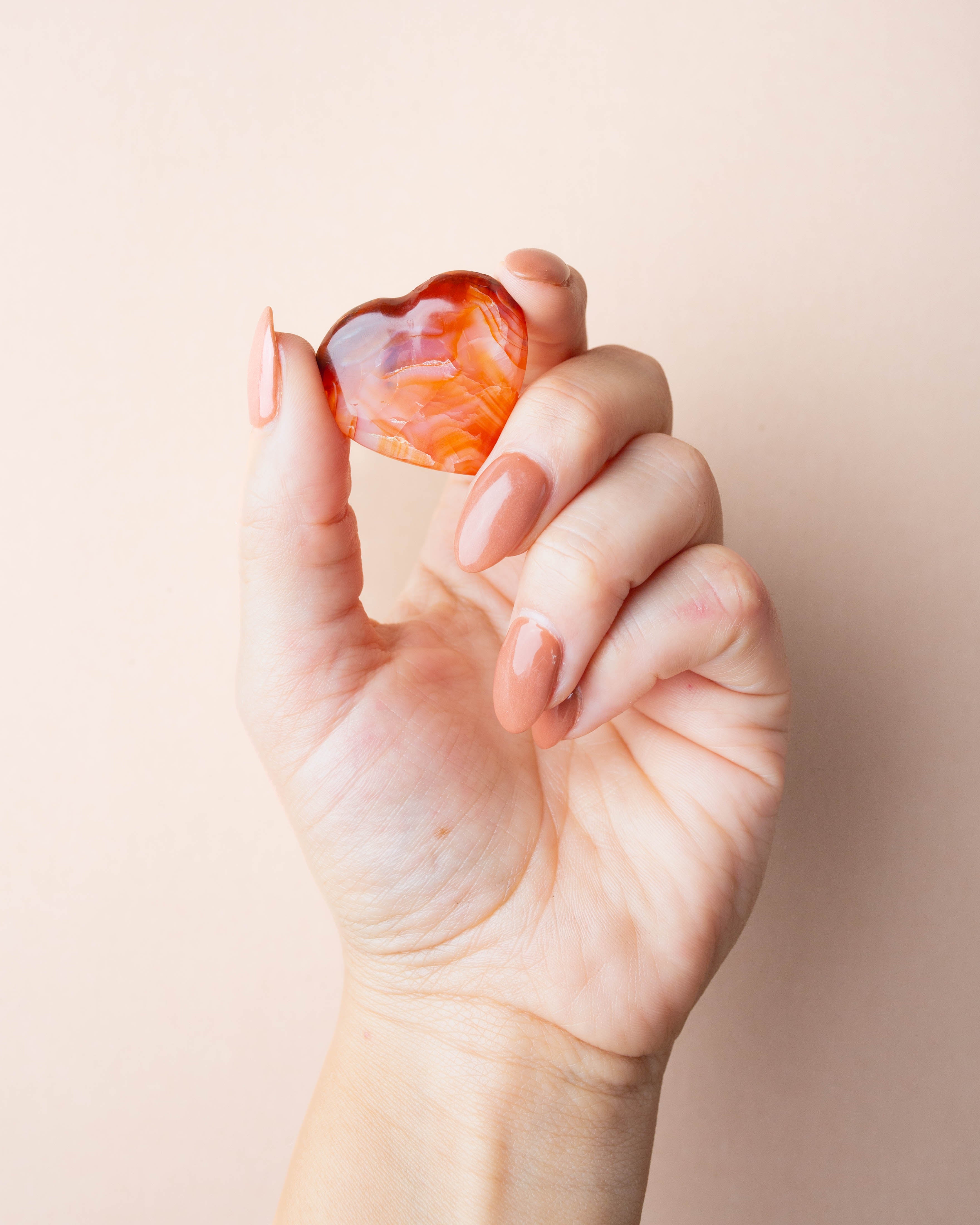 Tumbled Carnelian Heart