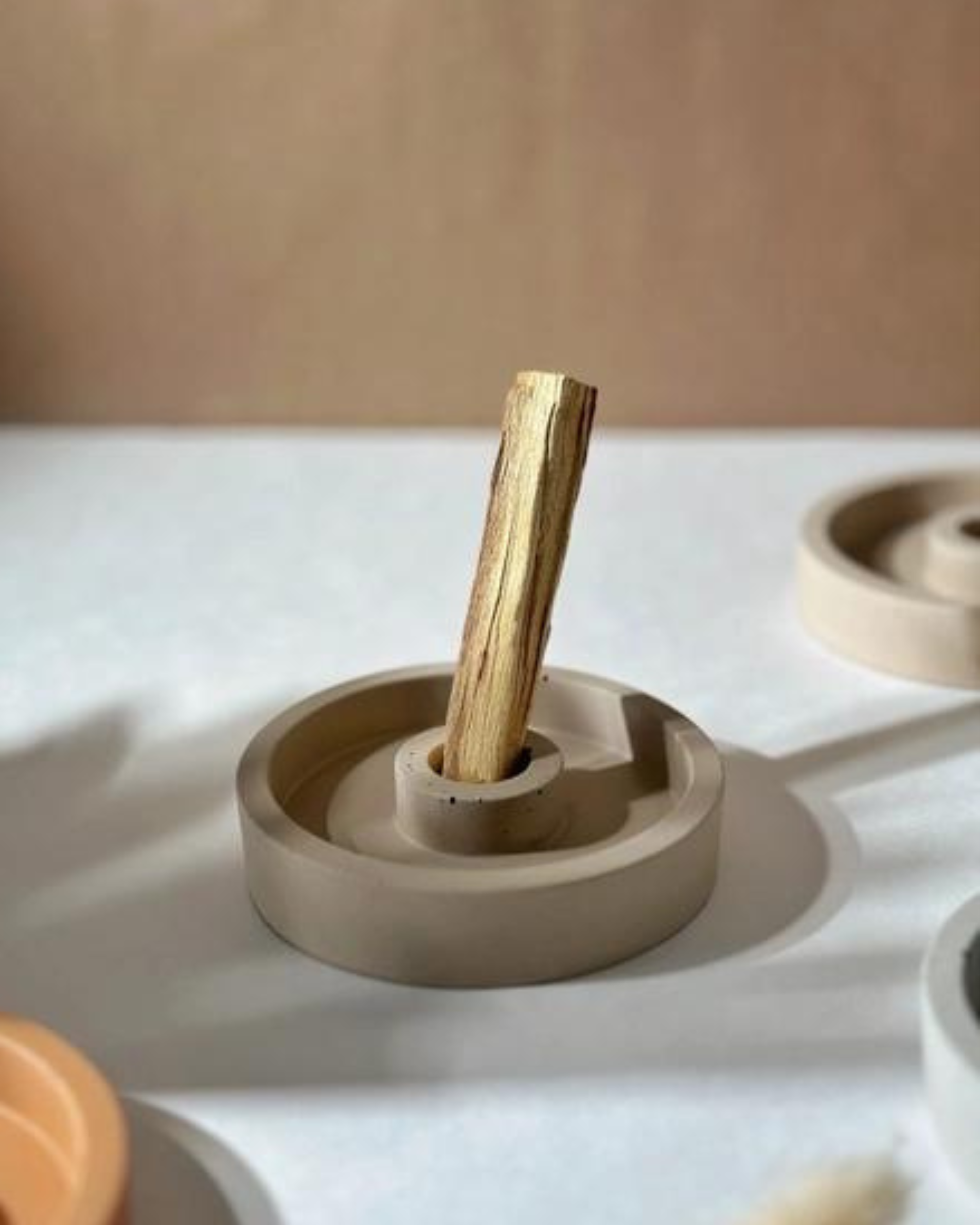 Handmade Palo Santo Holder - Ecru