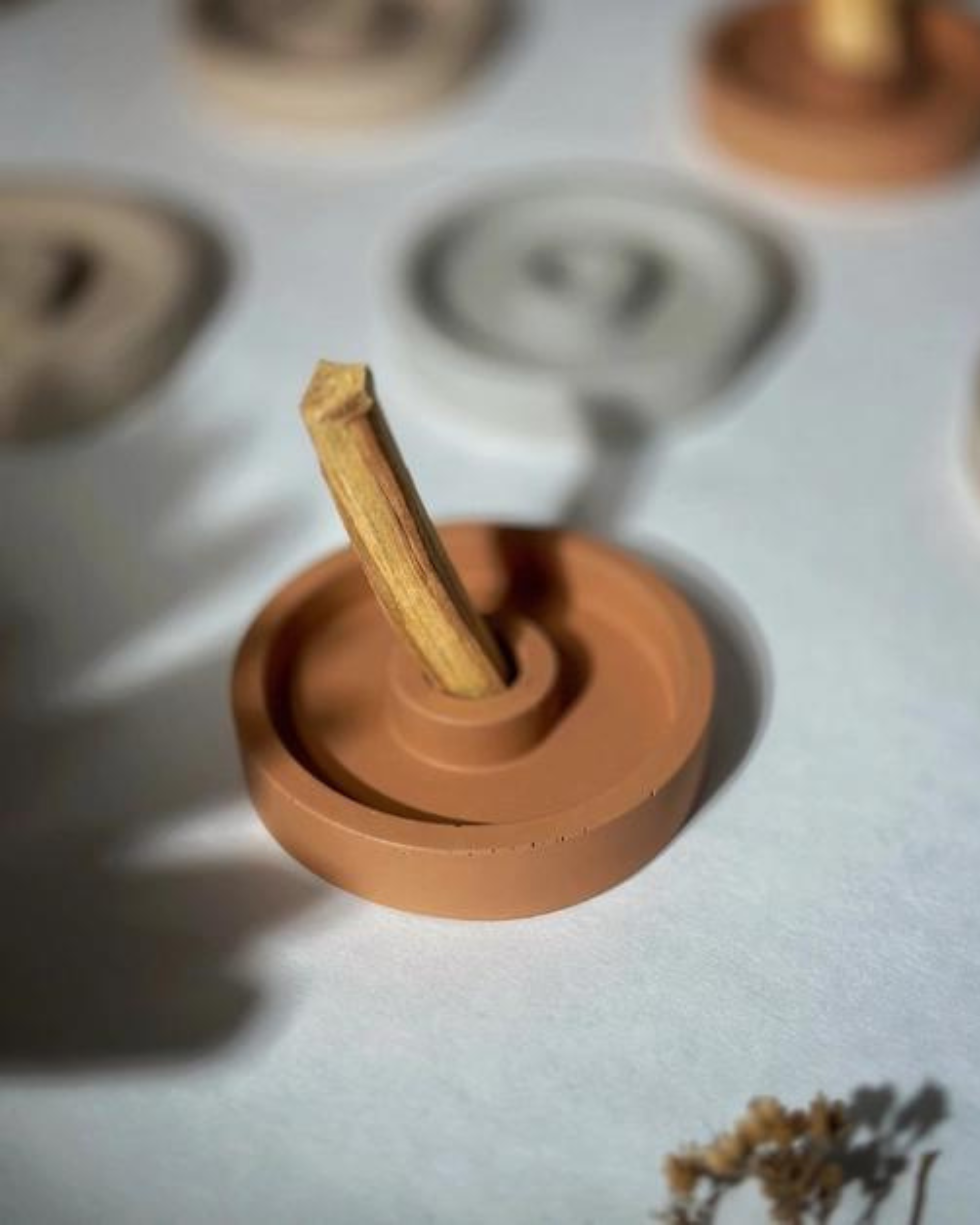 Handmade Palo Santo Holder - Light Terracotta