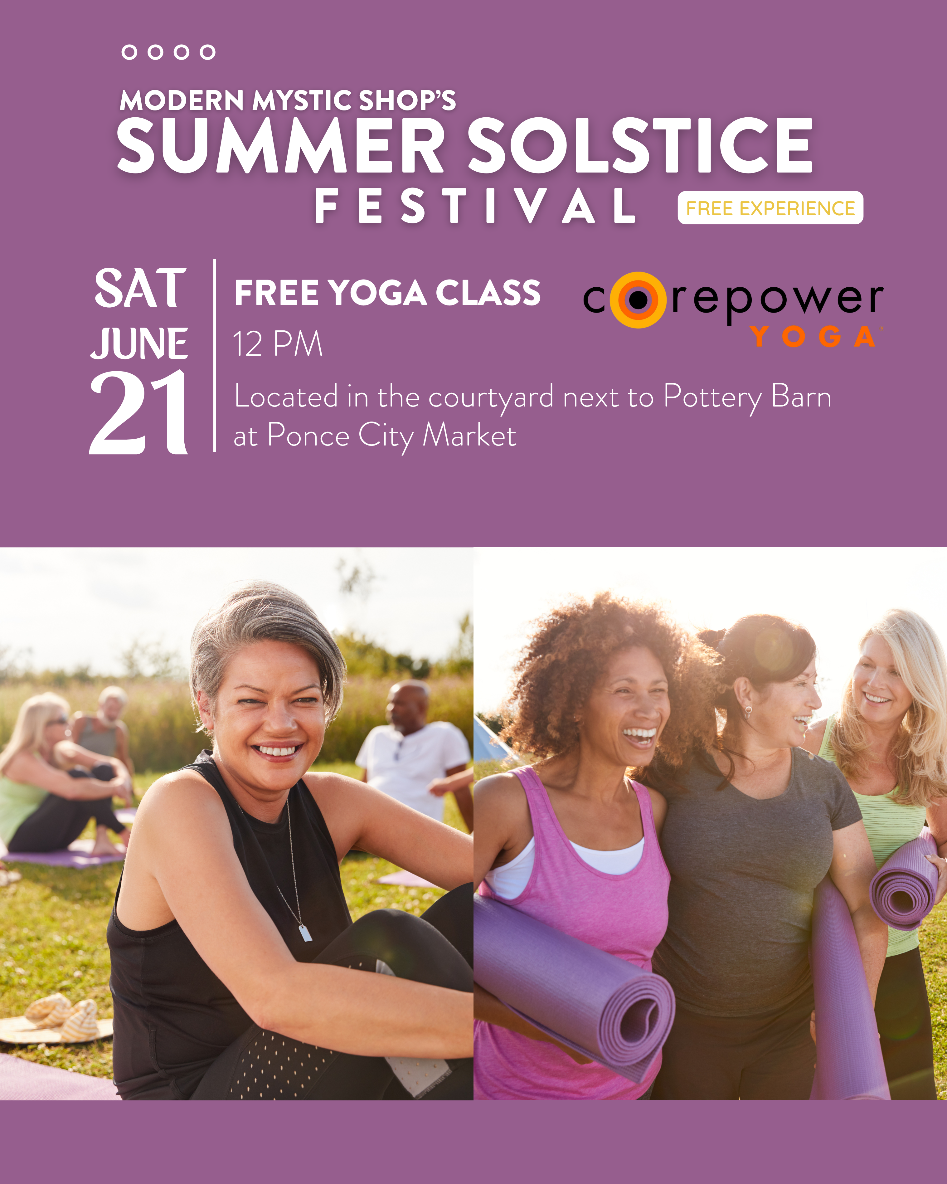 Summer Solstice Festival: Free Yoga Class with Core Power Yoga