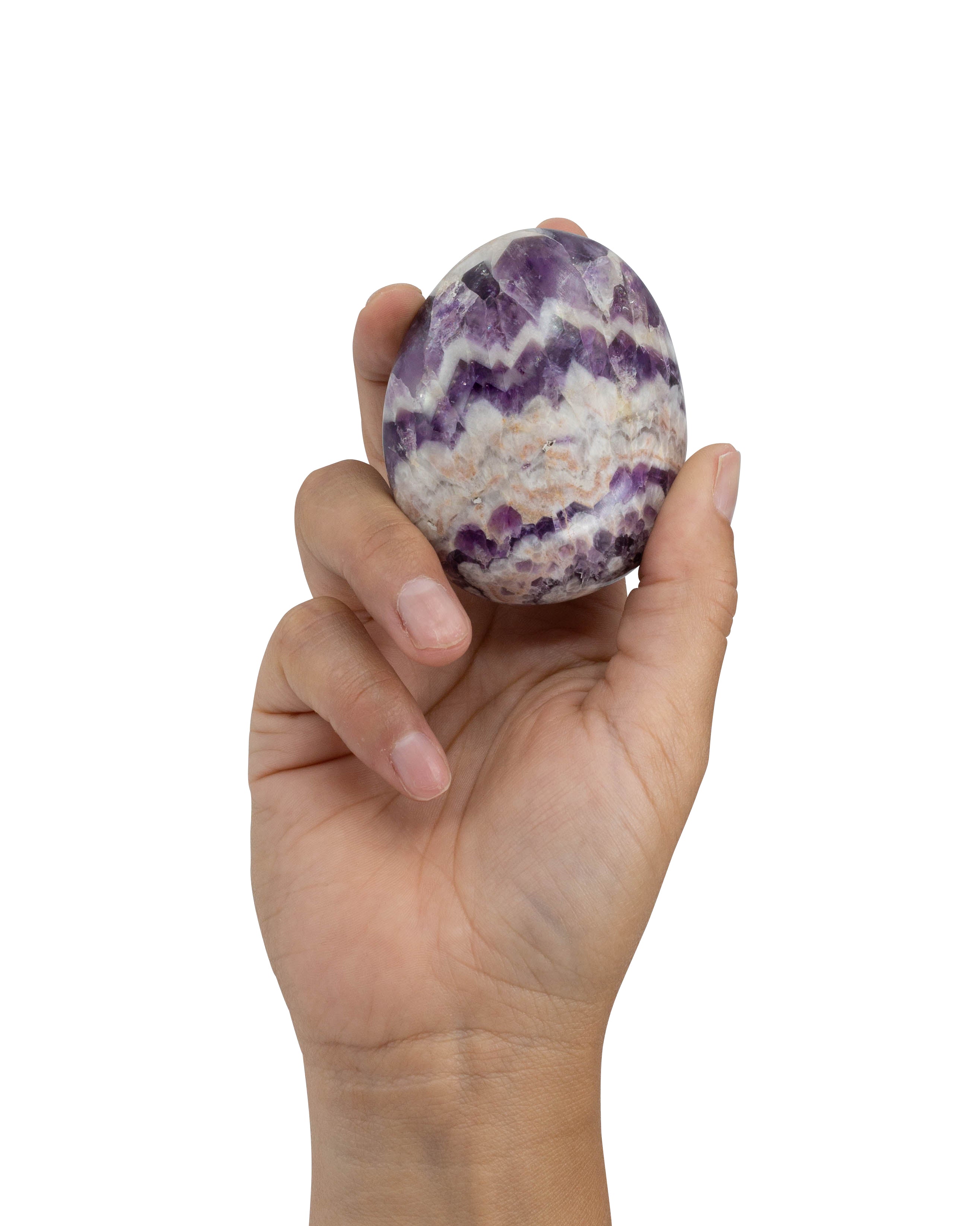 Chevron Amethyst Pebble