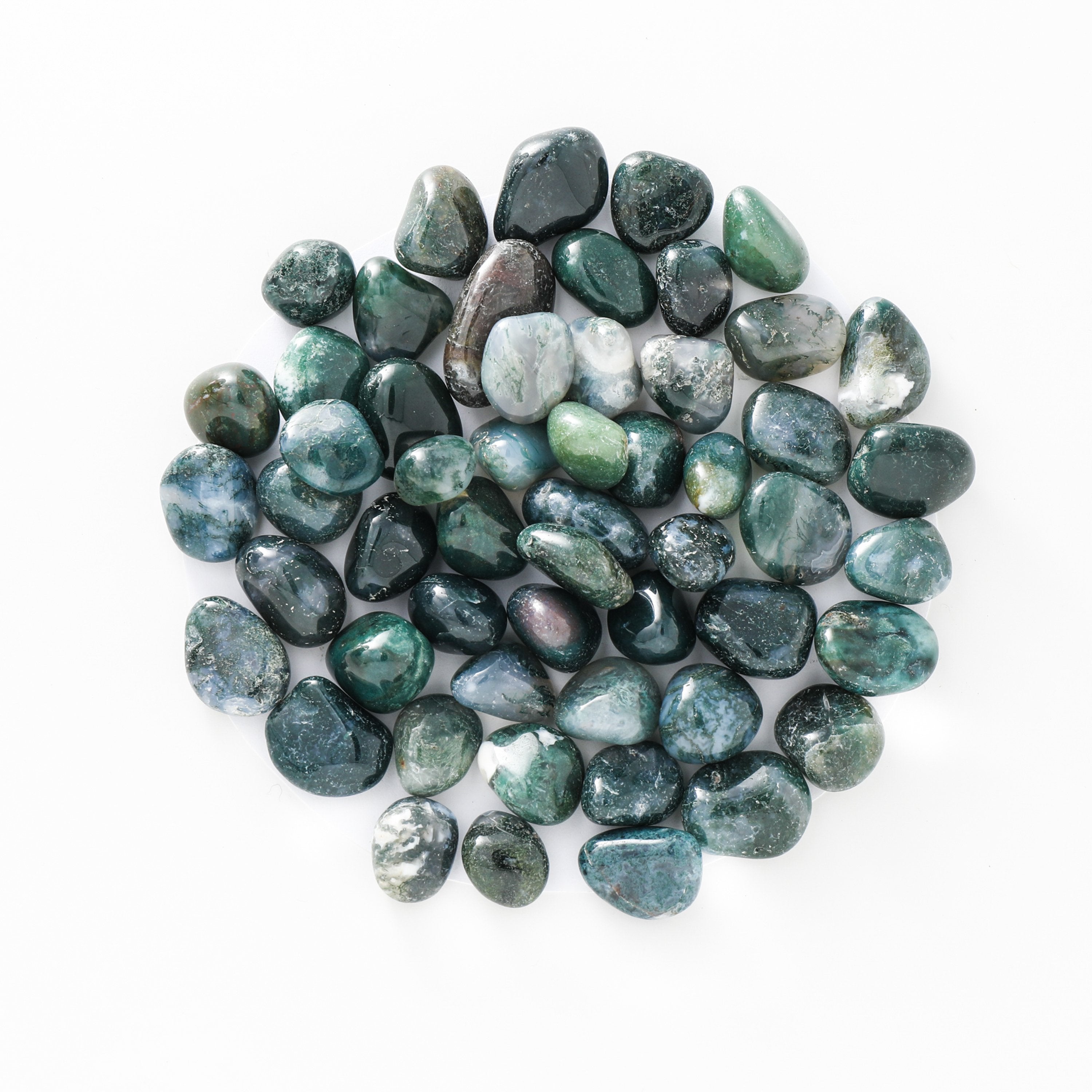 Tumbled Moss Agate