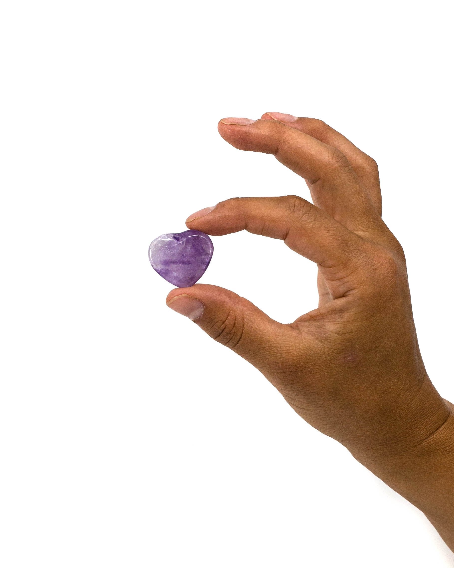 Tumbled Amethyst Heart