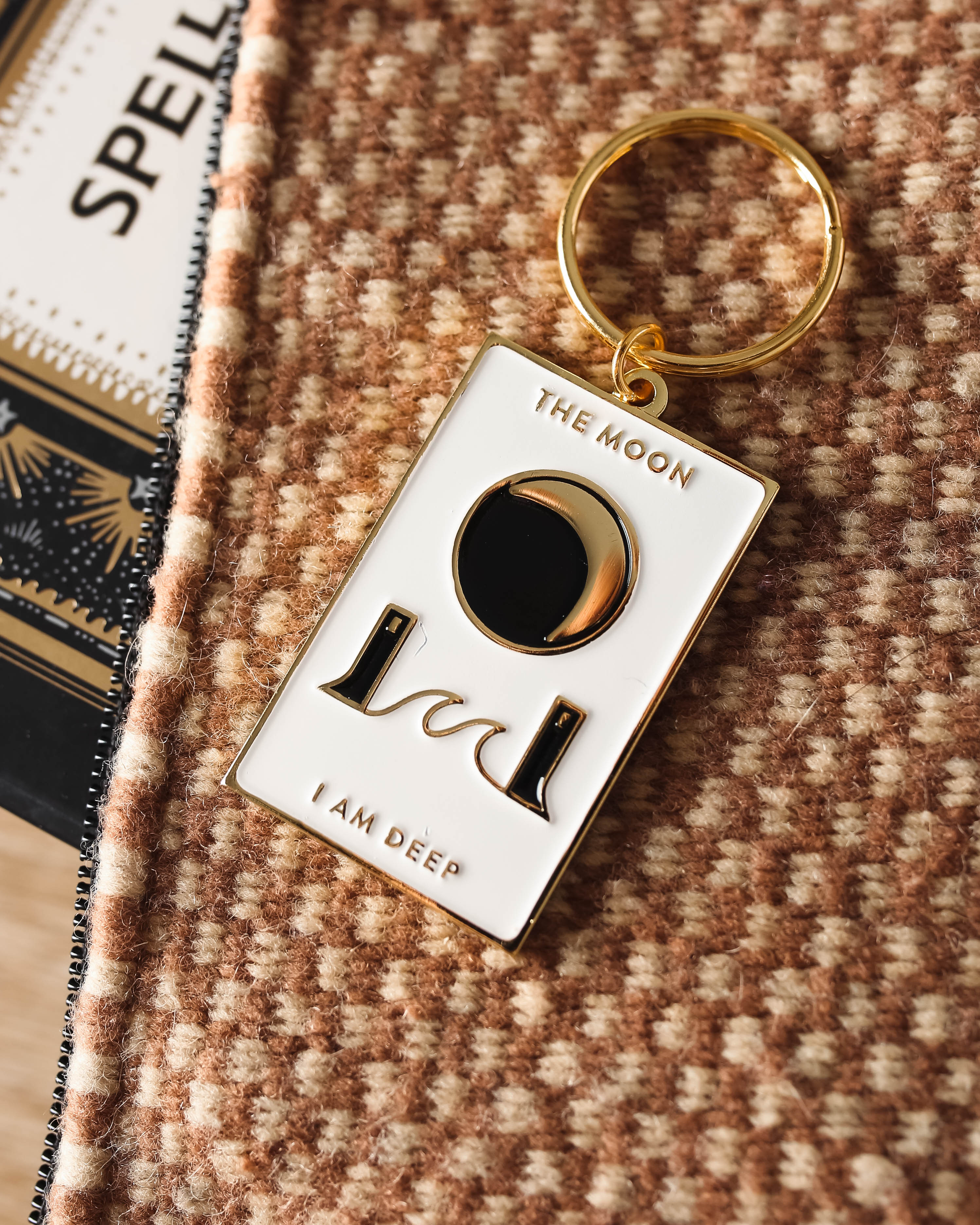 The Moon Tarot Keychain