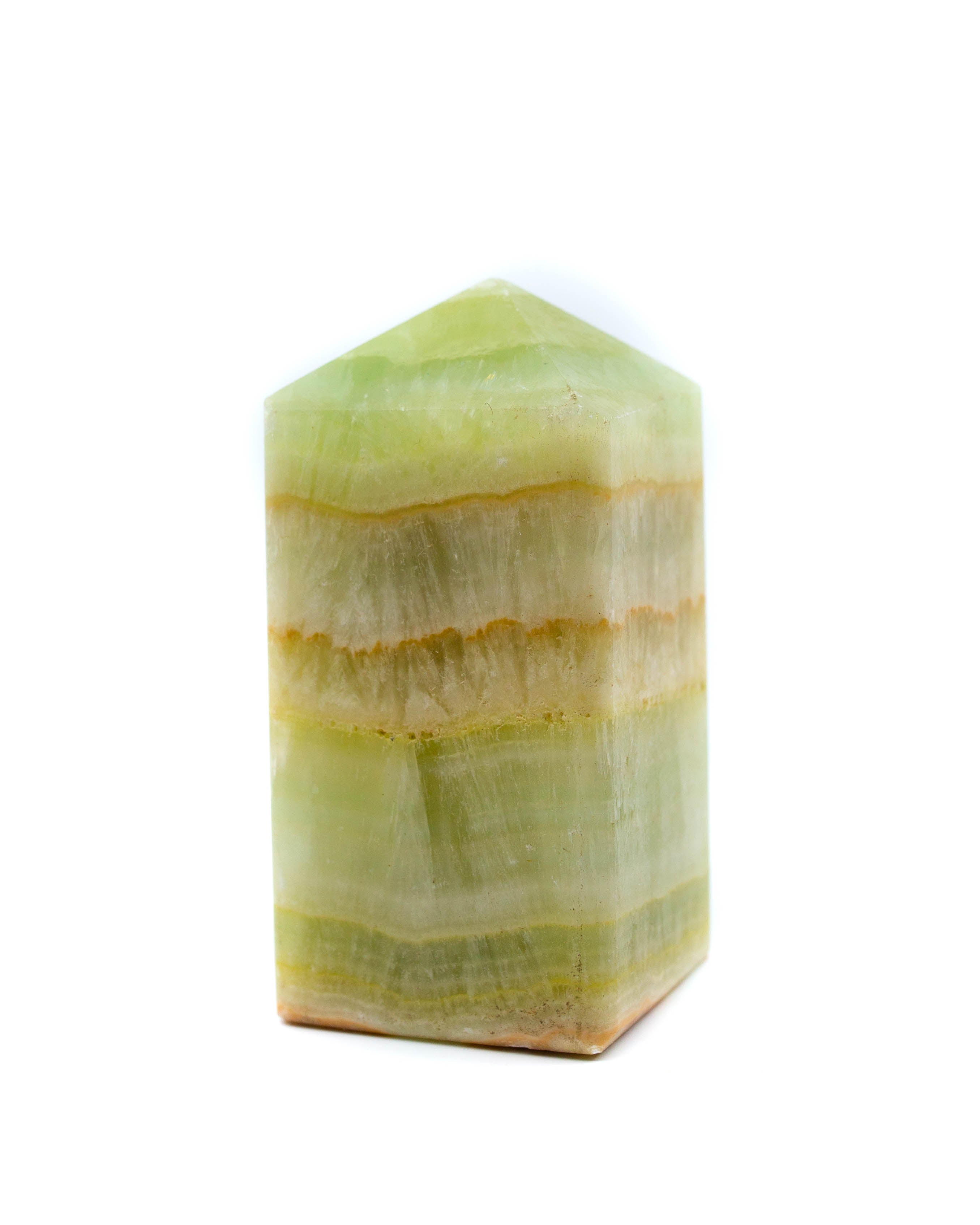 Pistachio Calcite Obelisk