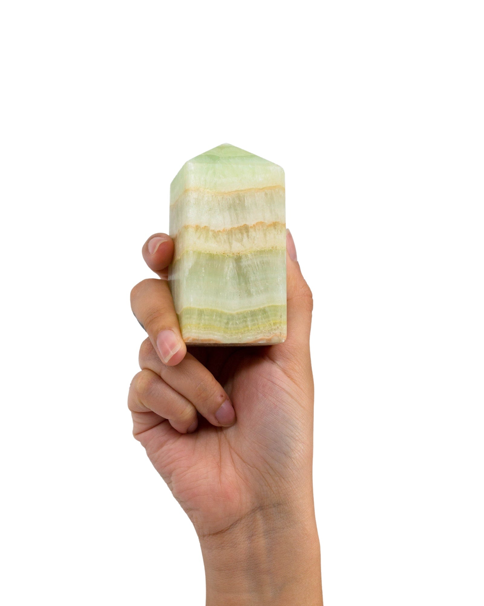 Pistachio Calcite Obelisk