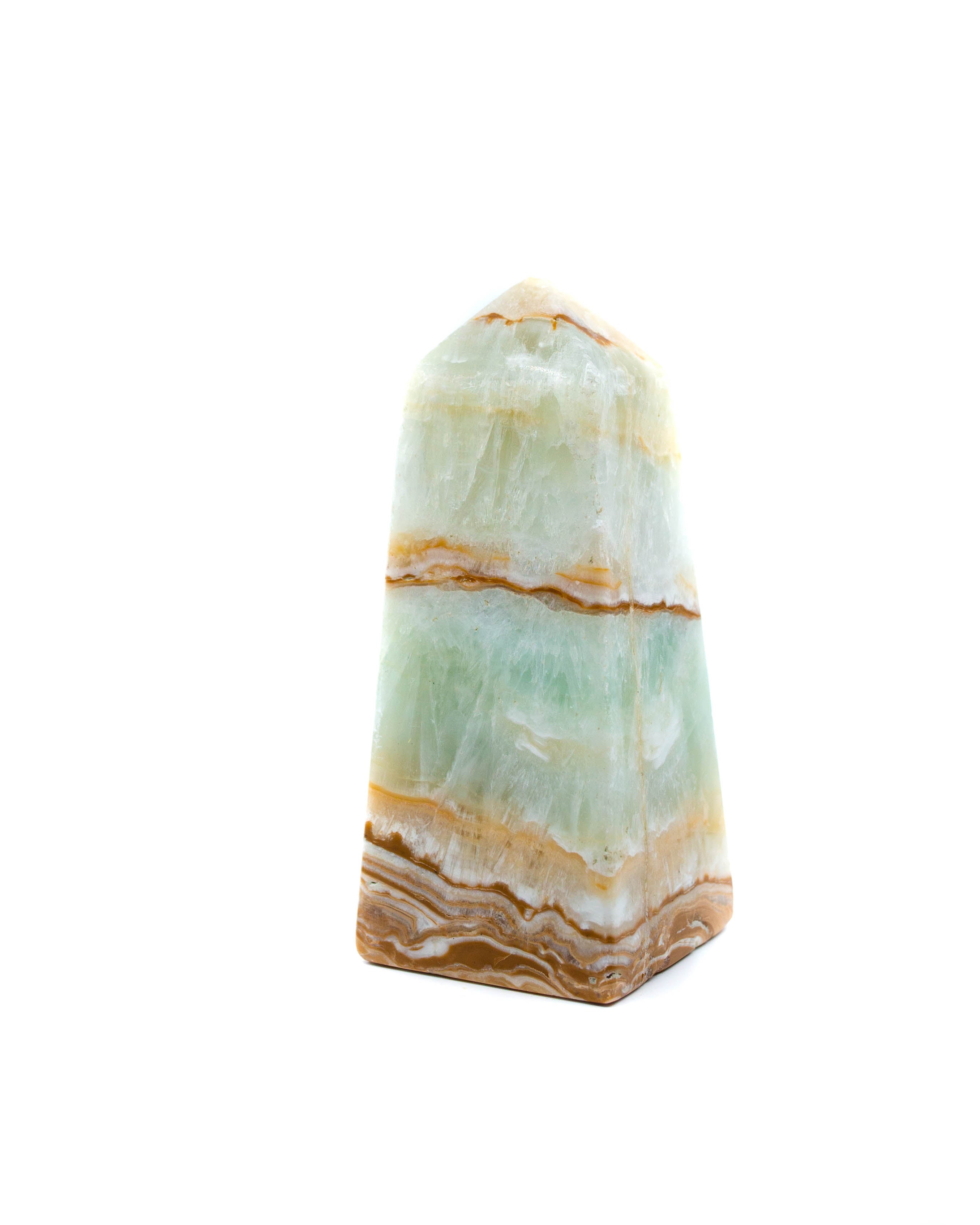 Pistachio Calcite Obelisk