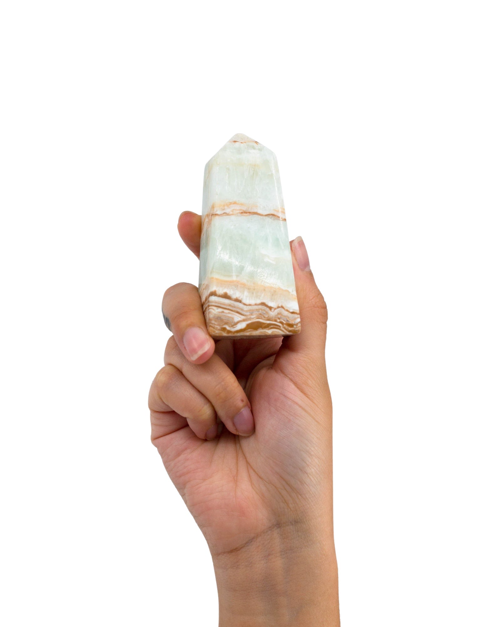 Pistachio Calcite Obelisk