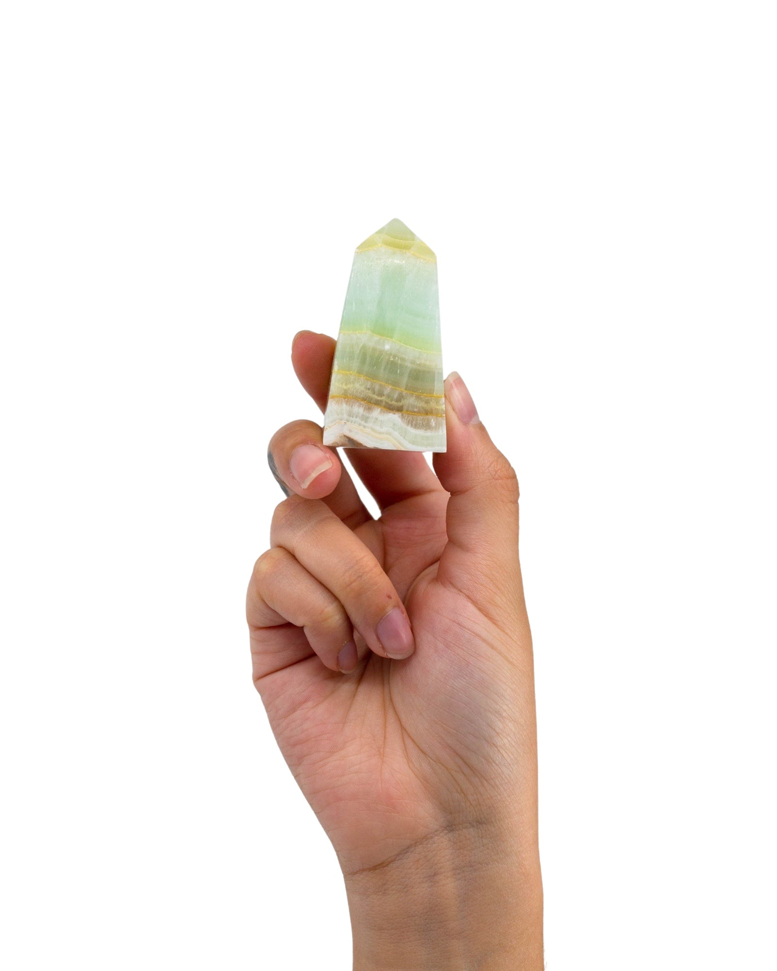 Pistachio Calcite Obelisk