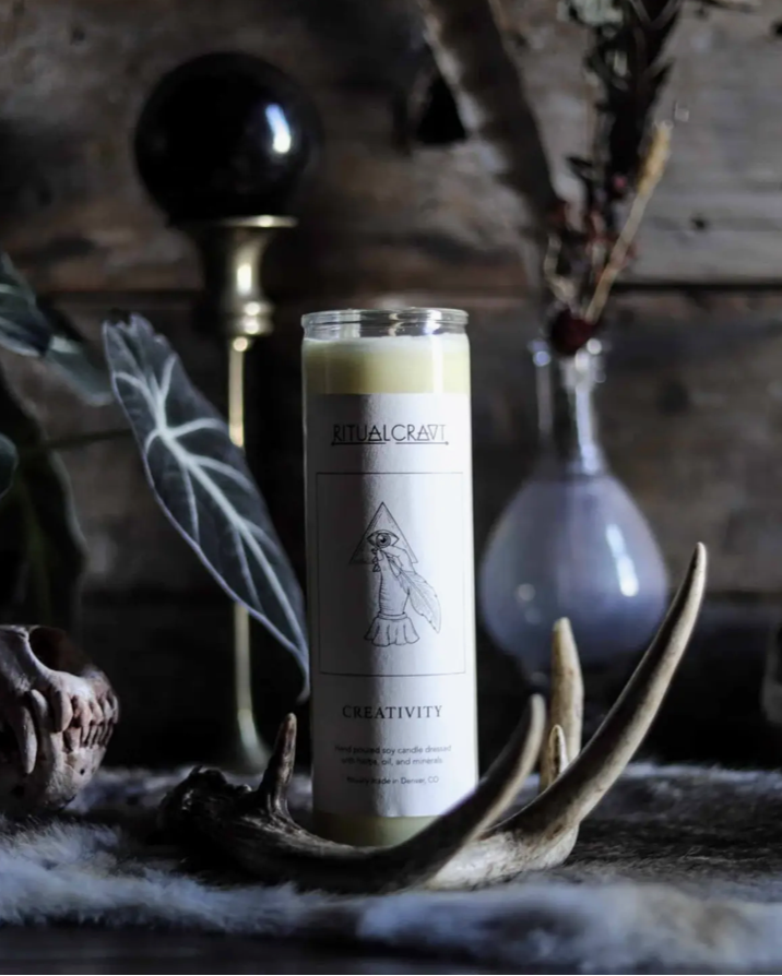 Creativity Dressed Altar Candle