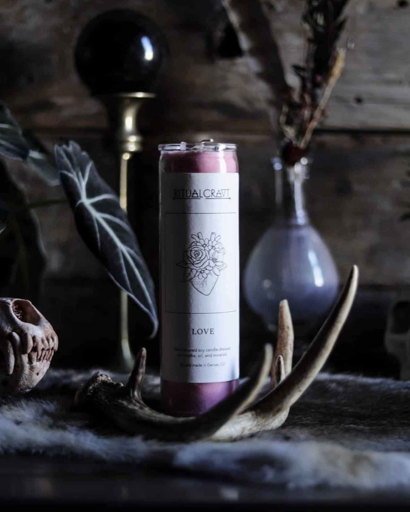 Love Dressed Altar Candle